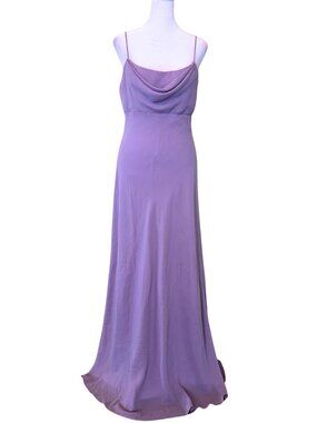 Michaelangelo Solid Lavender Cowl Slip Gown